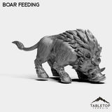 Tabletop Terrain Miniature Boars
