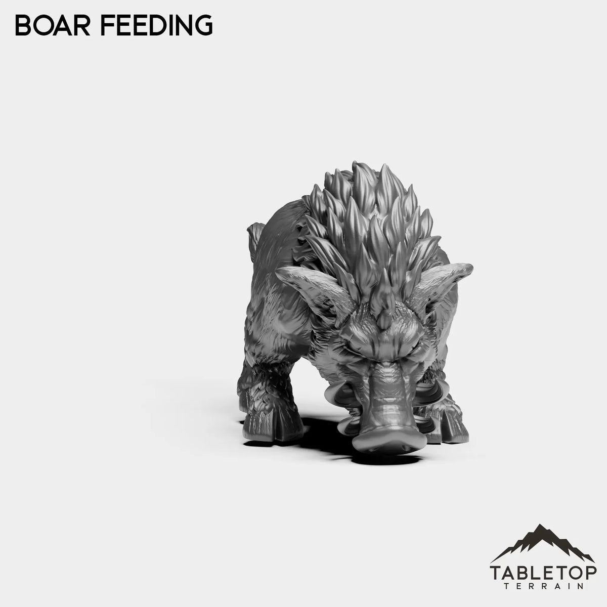 Tabletop Terrain Miniature Boars
