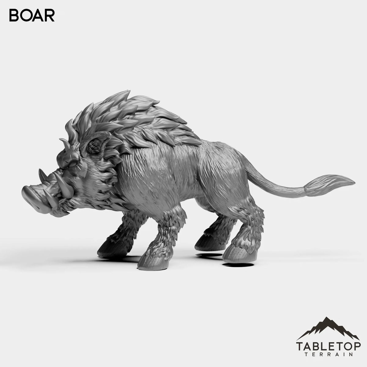 Tabletop Terrain Miniature Boars