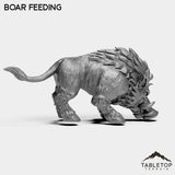Tabletop Terrain Miniature Boars