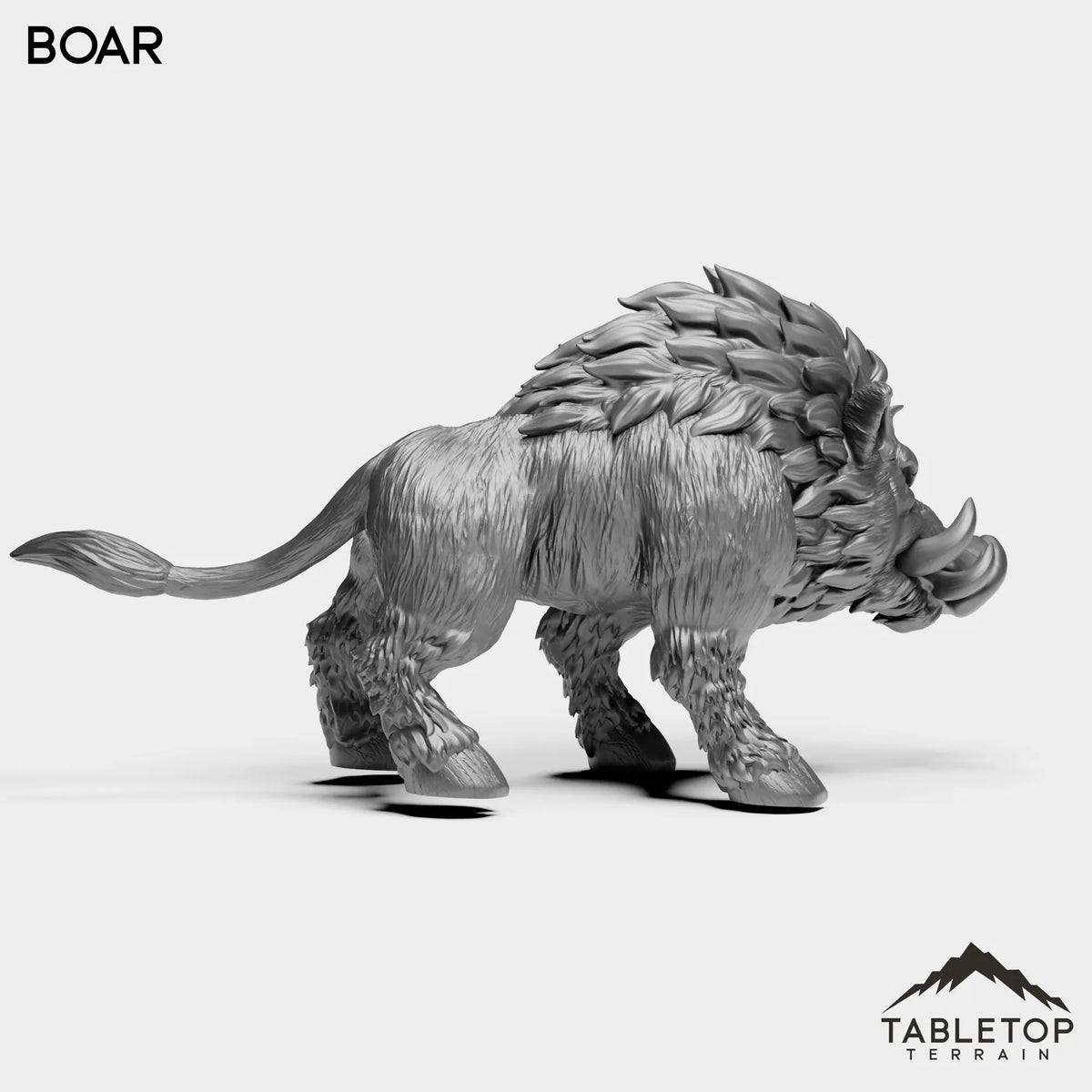 Tabletop Terrain Miniature Boars