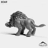 Tabletop Terrain Miniature Boars