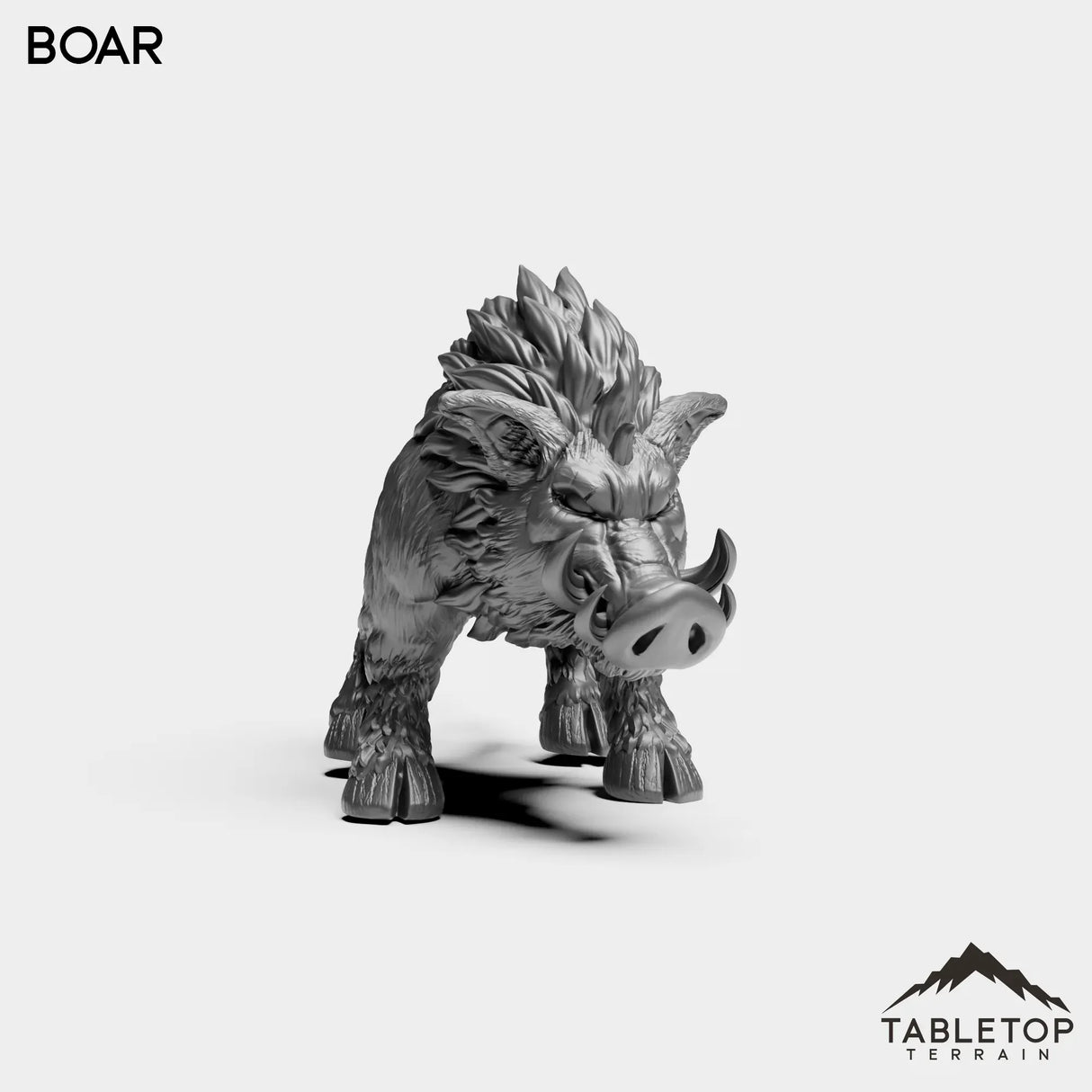 Tabletop Terrain Miniature Boars