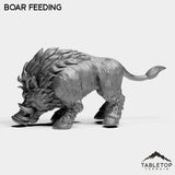 Tabletop Terrain Miniature Boars