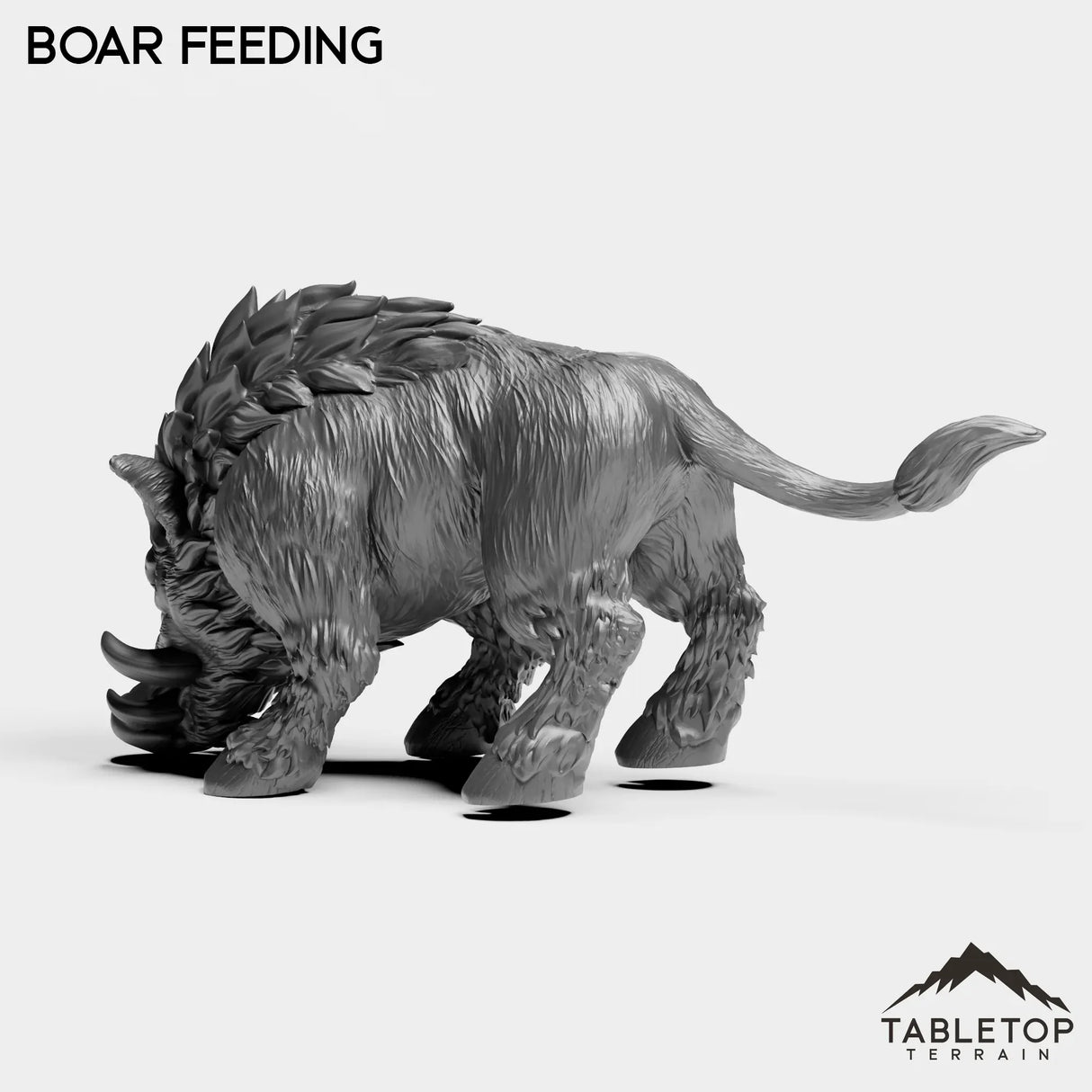Tabletop Terrain Miniature Boars