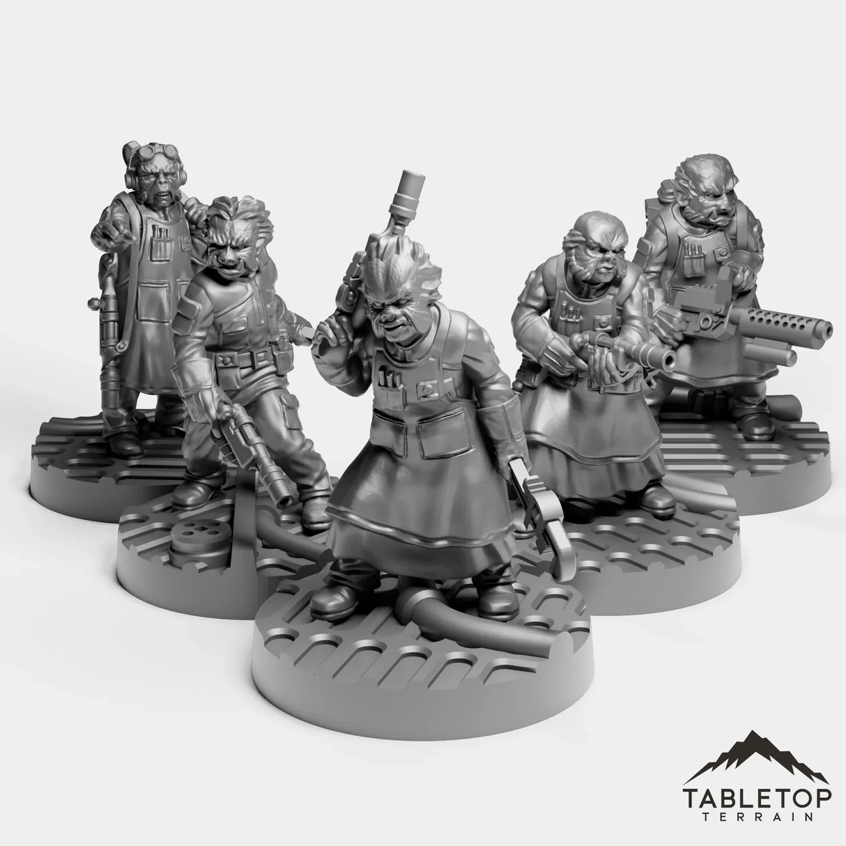 Tabletop Terrain Miniature Boartech Crew