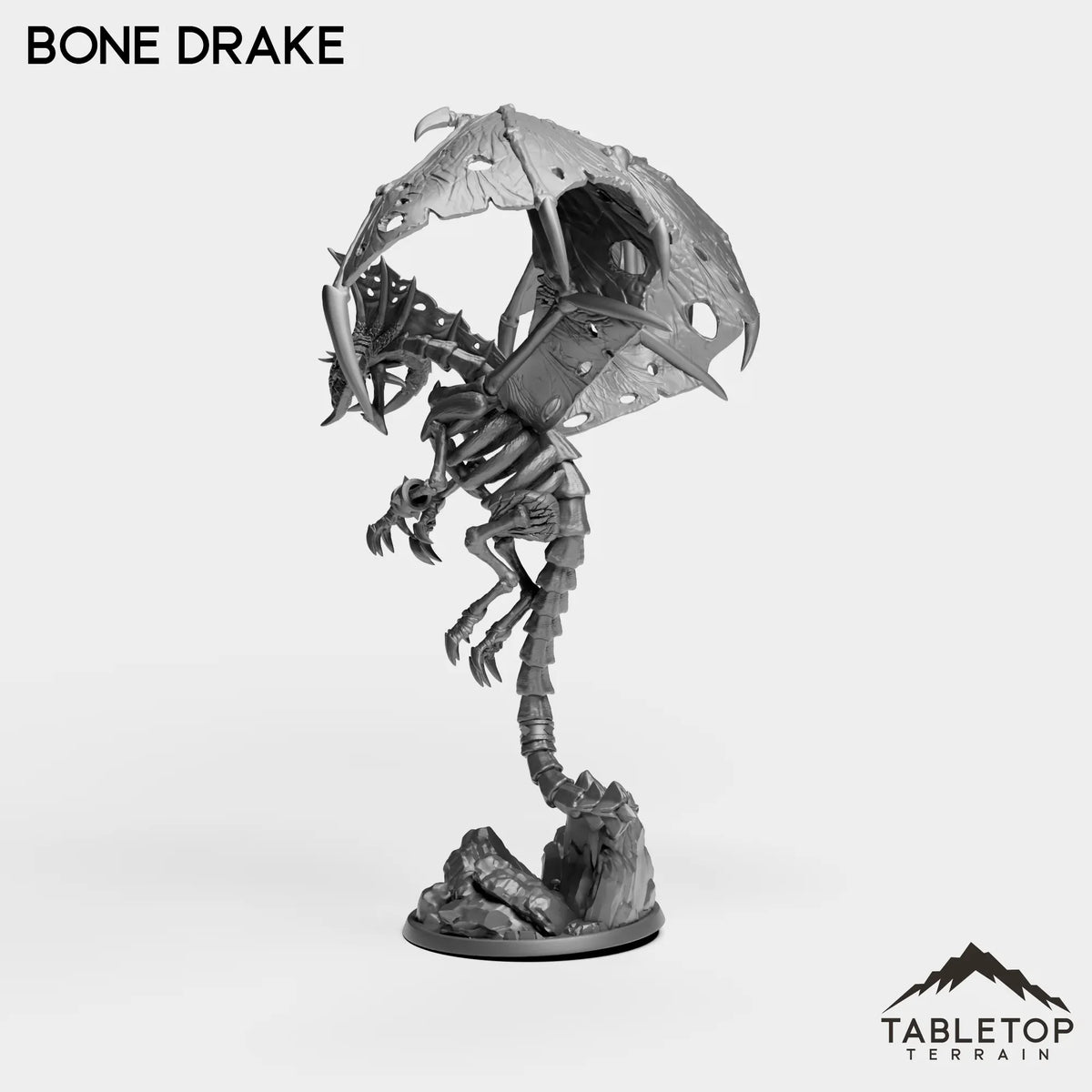 Tabletop Terrain Miniature Bone Drake