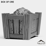 Tabletop Terrain Miniature Box of Ore Mine Accessories