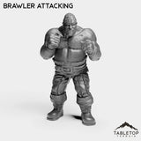 Tabletop Terrain Miniature Brawler Attacking Sailor Brawler