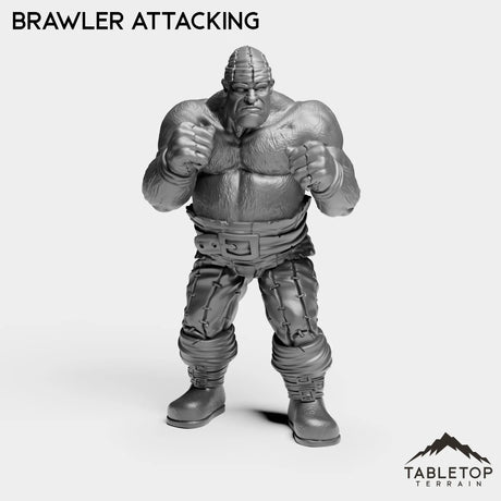 Tabletop Terrain Miniature Brawler Attacking Sailor Brawler