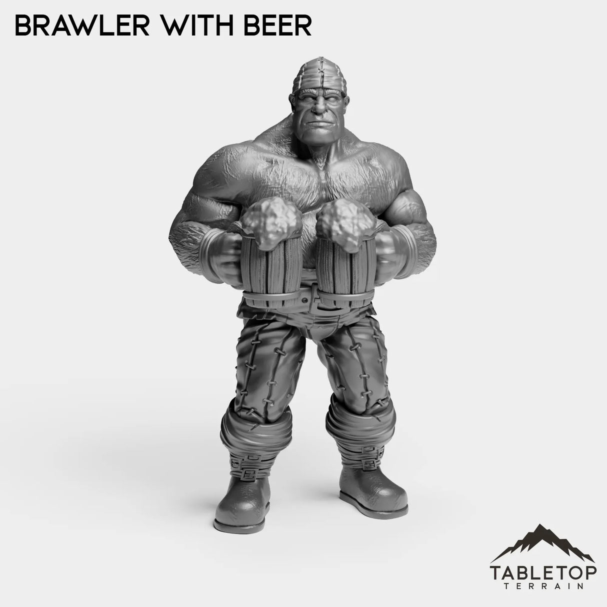 Tabletop Terrain Miniature Brawler with Beer Sailor Brawler