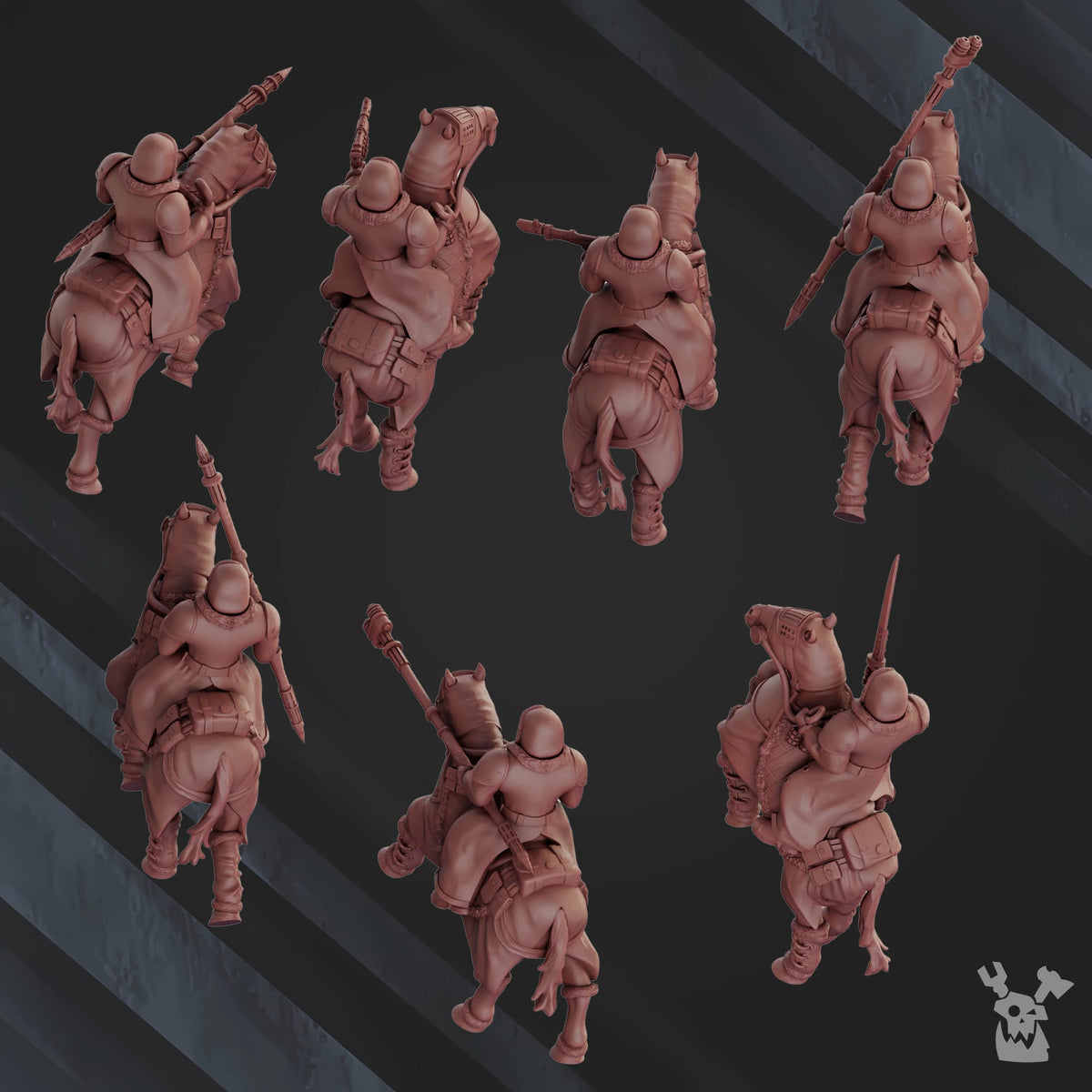 Tabletop Terrain Miniature Budyonny's Cavalry Squad