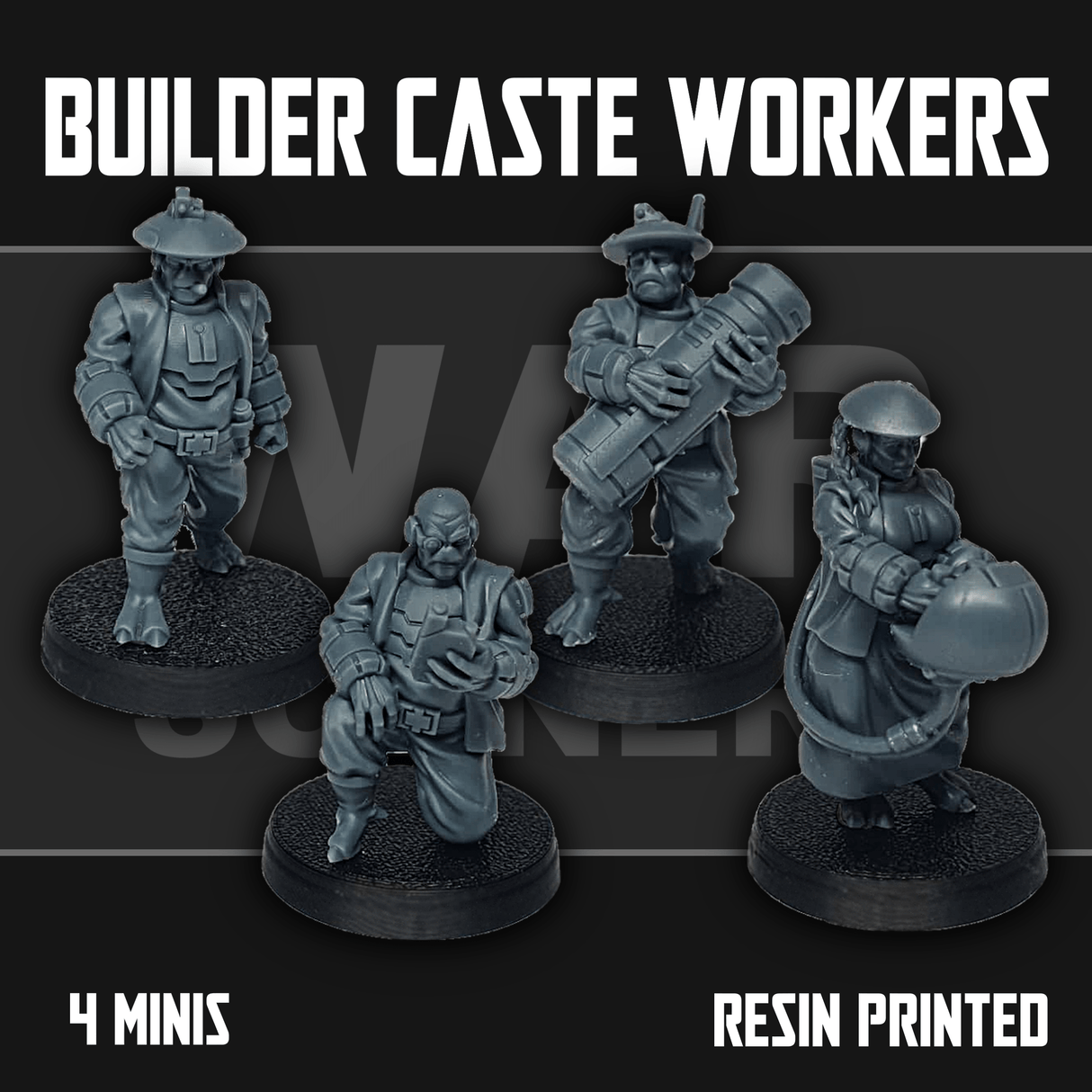 Tabletop Terrain Miniature Builder Caste Workers