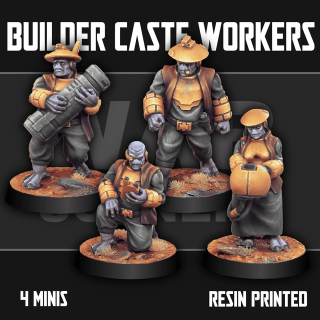 Tabletop Terrain Miniature Builder Caste Workers