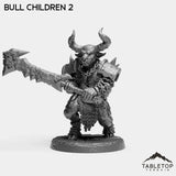 Tabletop Terrain Miniature Bull Children - The Cult of Alteration