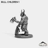 Tabletop Terrain Miniature Bull Children - The Cult of Alteration
