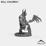 Tabletop Terrain Miniature Bull Children - The Cult of Alteration