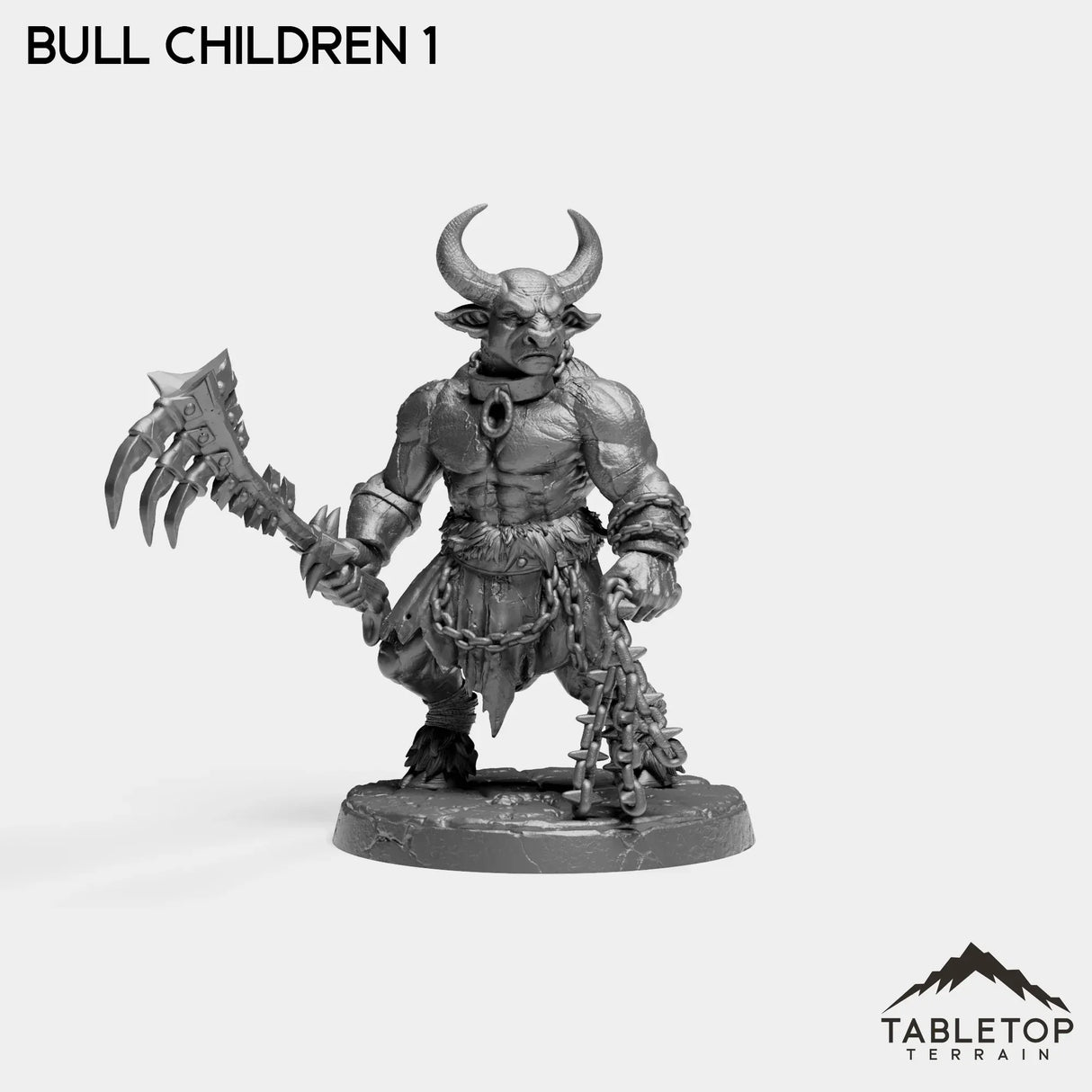 Tabletop Terrain Miniature Bull Children - The Cult of Alteration