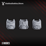Tabletop Terrain Miniature Bullwhip Clan Warriors (build kit) - Prime Armored Battleline Squad of Space Knights