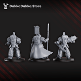 Tabletop Terrain Miniature Bullwhip Clan Warriors (x3) - Prime Armored Battleline Squad of Space Knights