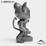 Tabletop Terrain Miniature C-Sprite-9 - Bomber Girls