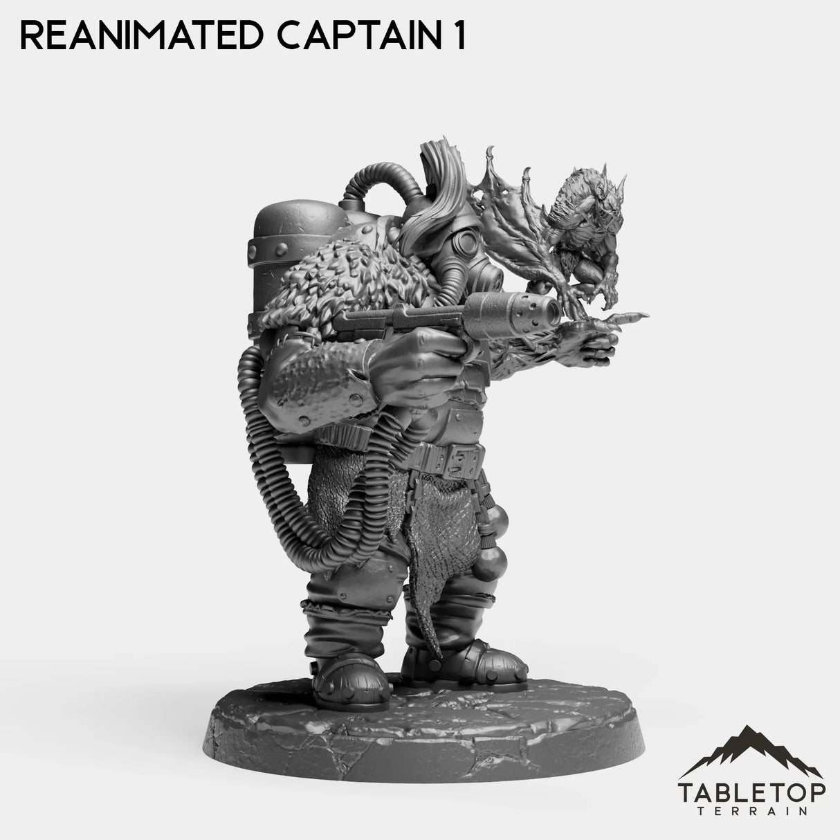 Tabletop Terrain Miniature Captain 1 Reanimated Captain - Alchemical Satrapy