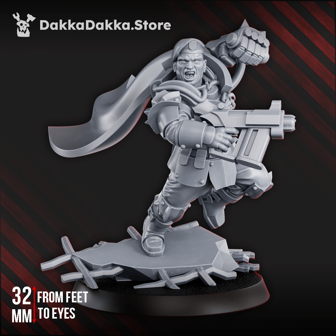 Tabletop Terrain Miniature Captain Carl Jenkins