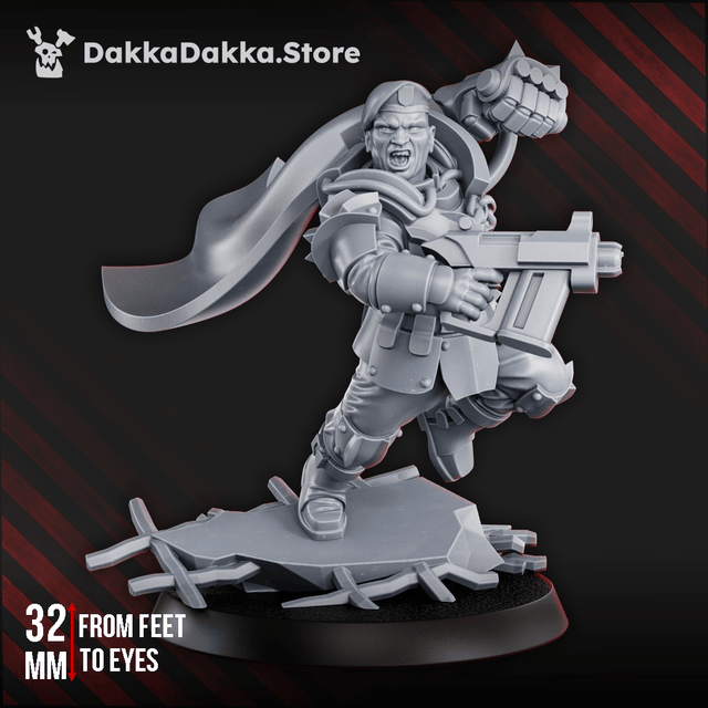 Tabletop Terrain Miniature Captain Carl Jenkins