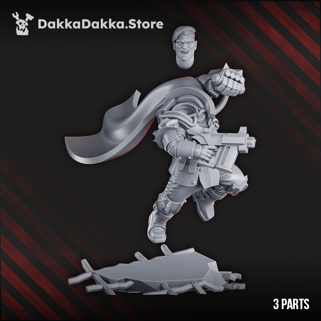 Tabletop Terrain Miniature Captain Carl Jenkins