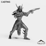 Tabletop Terrain Miniature Casting Darkness First Arcanist Female