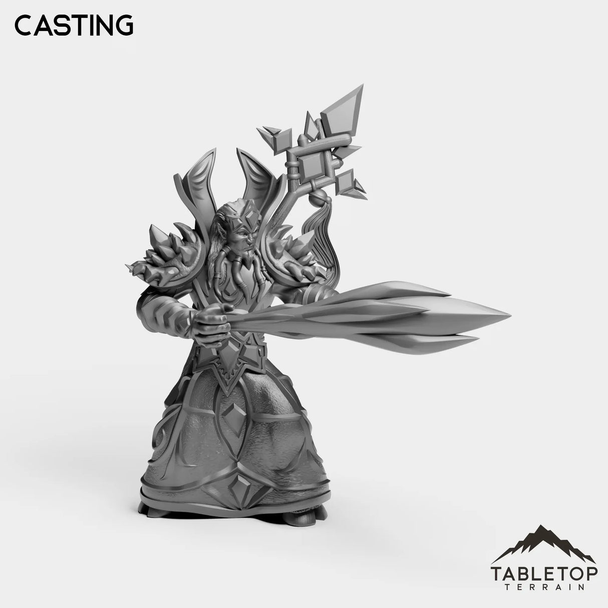 Tabletop Terrain Miniature Casting Exiled Mage