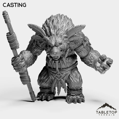 Tabletop Terrain Miniature Casting Furbolg Caster