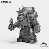 Tabletop Terrain Miniature Casting Kobold Pyromancer