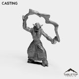 Tabletop Terrain Miniature Casting Minotaur Druid Female