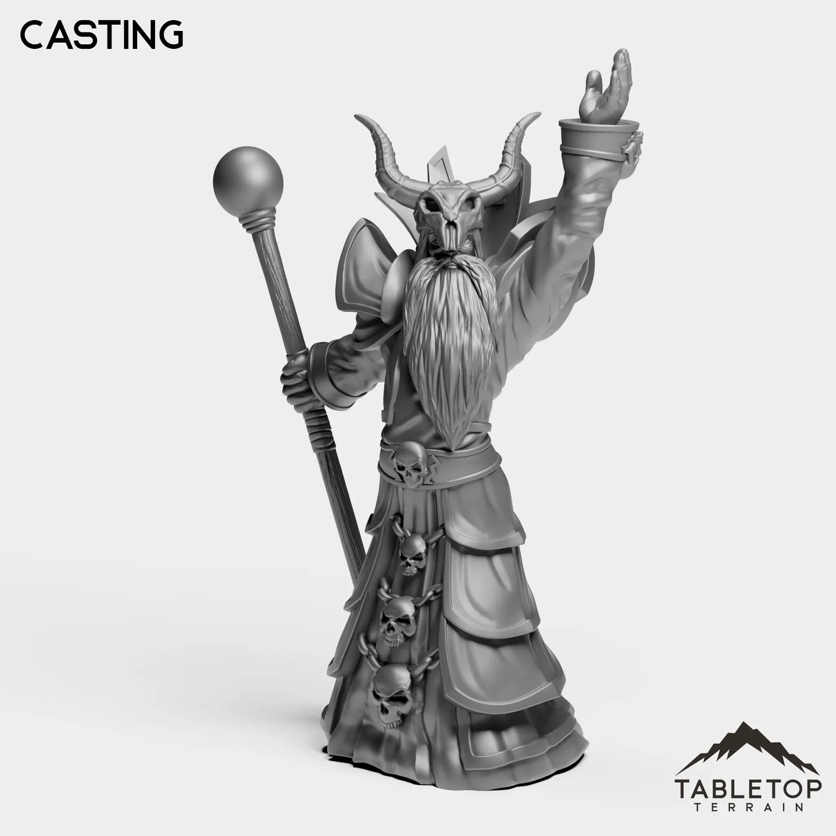 Tabletop Terrain Miniature Casting Unclean Warlock