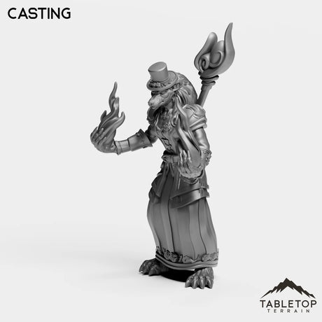 Tabletop Terrain Miniature Casting Werewolf Feral Female
