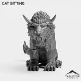 Tabletop Terrain Miniature Cat Sitting Minotaur Druid Forms