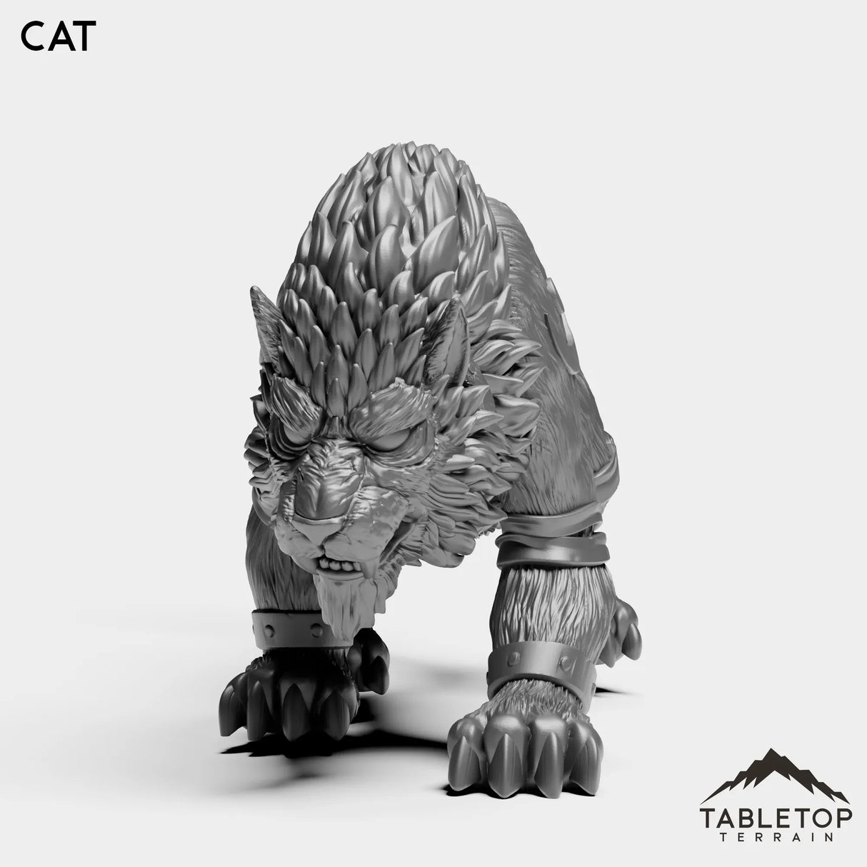 Tabletop Terrain Miniature Cat Werewolf Druid Forms