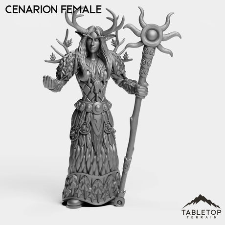 Tabletop Terrain Miniature Cenarion Female