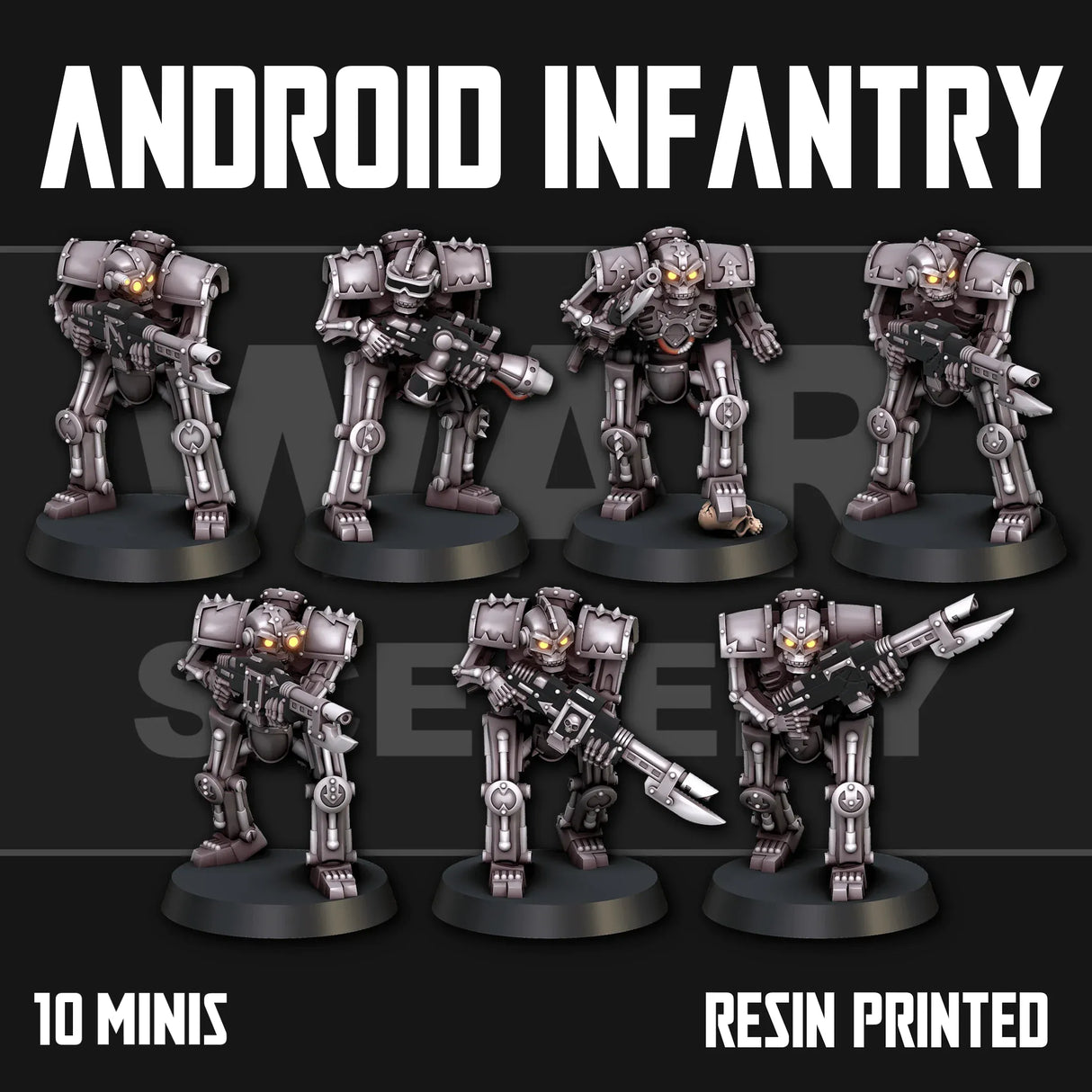 Tabletop Terrain Miniature Chaos Android Infantry