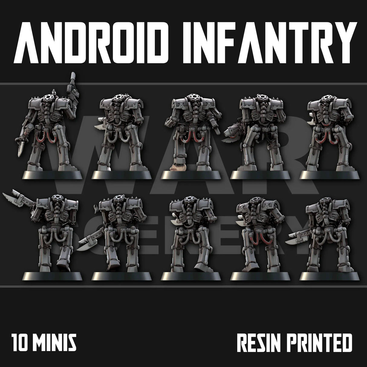 Tabletop Terrain Miniature Chaos Android Infantry