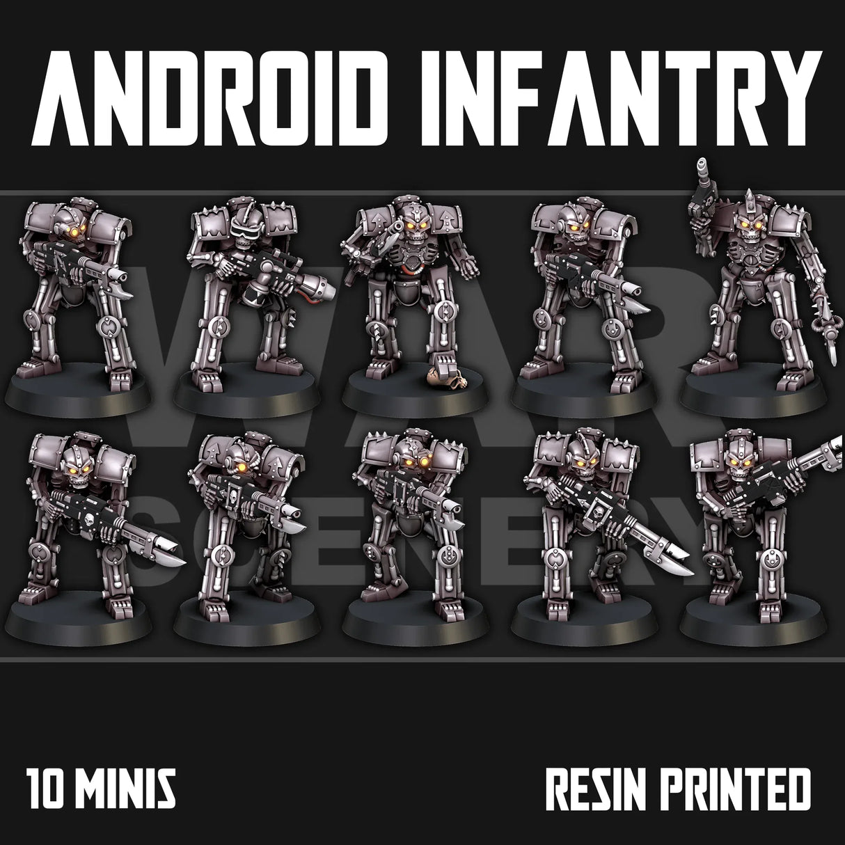 Tabletop Terrain Miniature Chaos Android Infantry