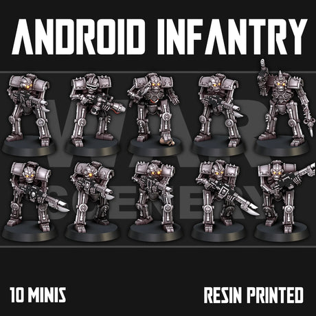 Tabletop Terrain Miniature Chaos Android Infantry