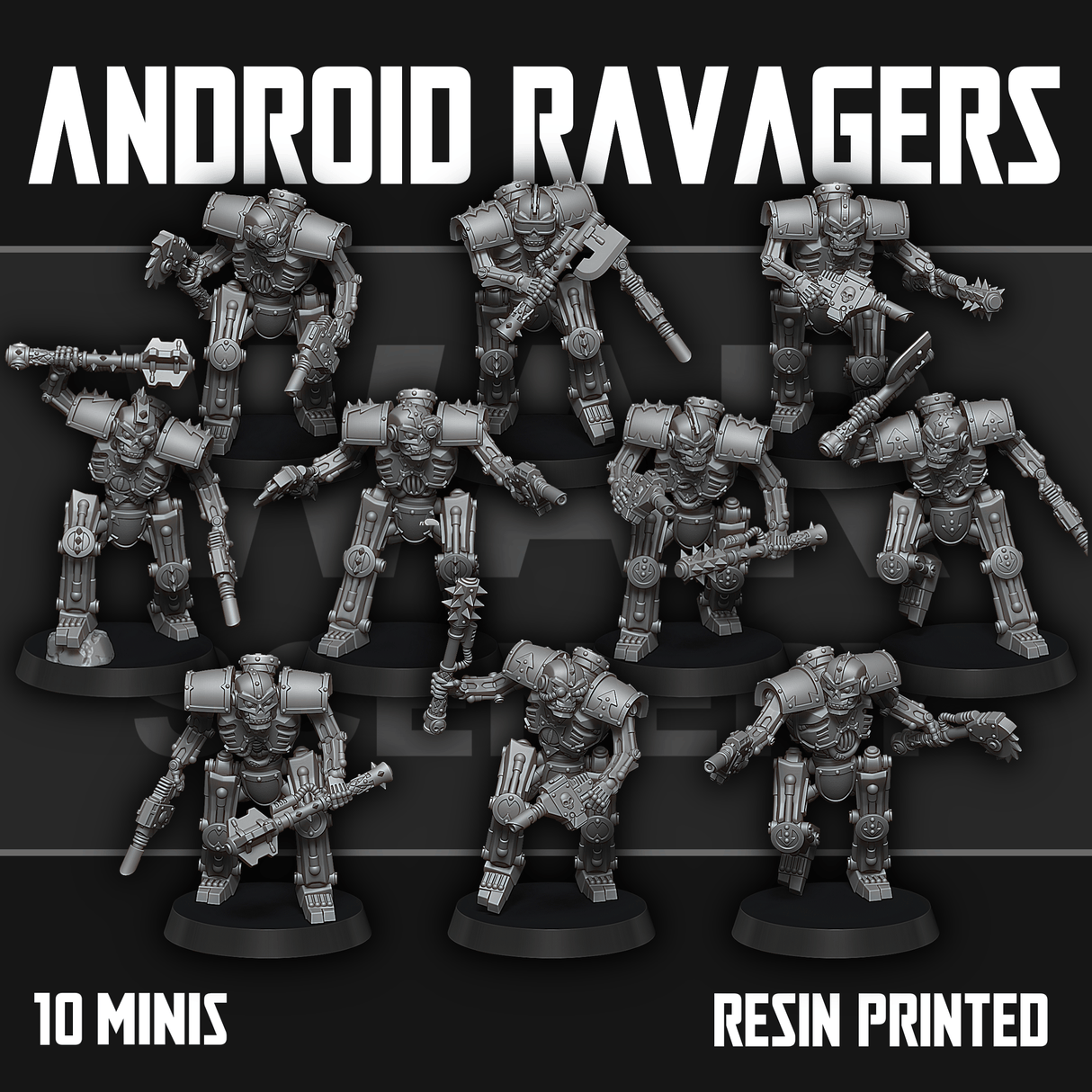 Tabletop Terrain Miniature Chaos Android Ravagers