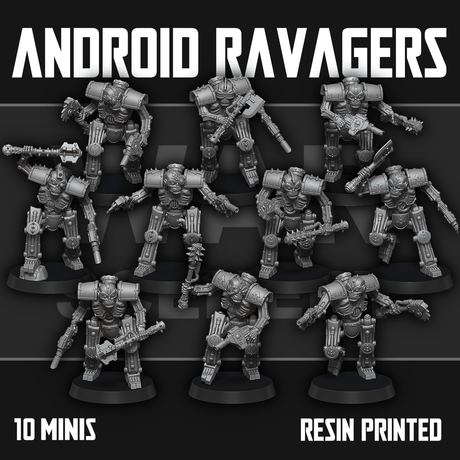 Tabletop Terrain Miniature Chaos Android Ravagers