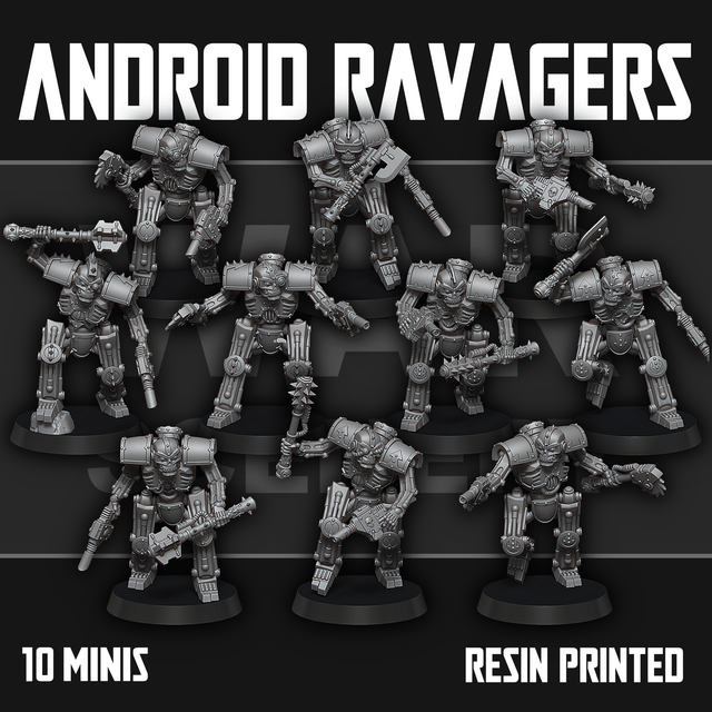 Tabletop Terrain Miniature Chaos Android Ravagers