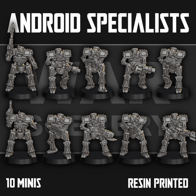Tabletop Terrain Miniature Chaos Android Specialists