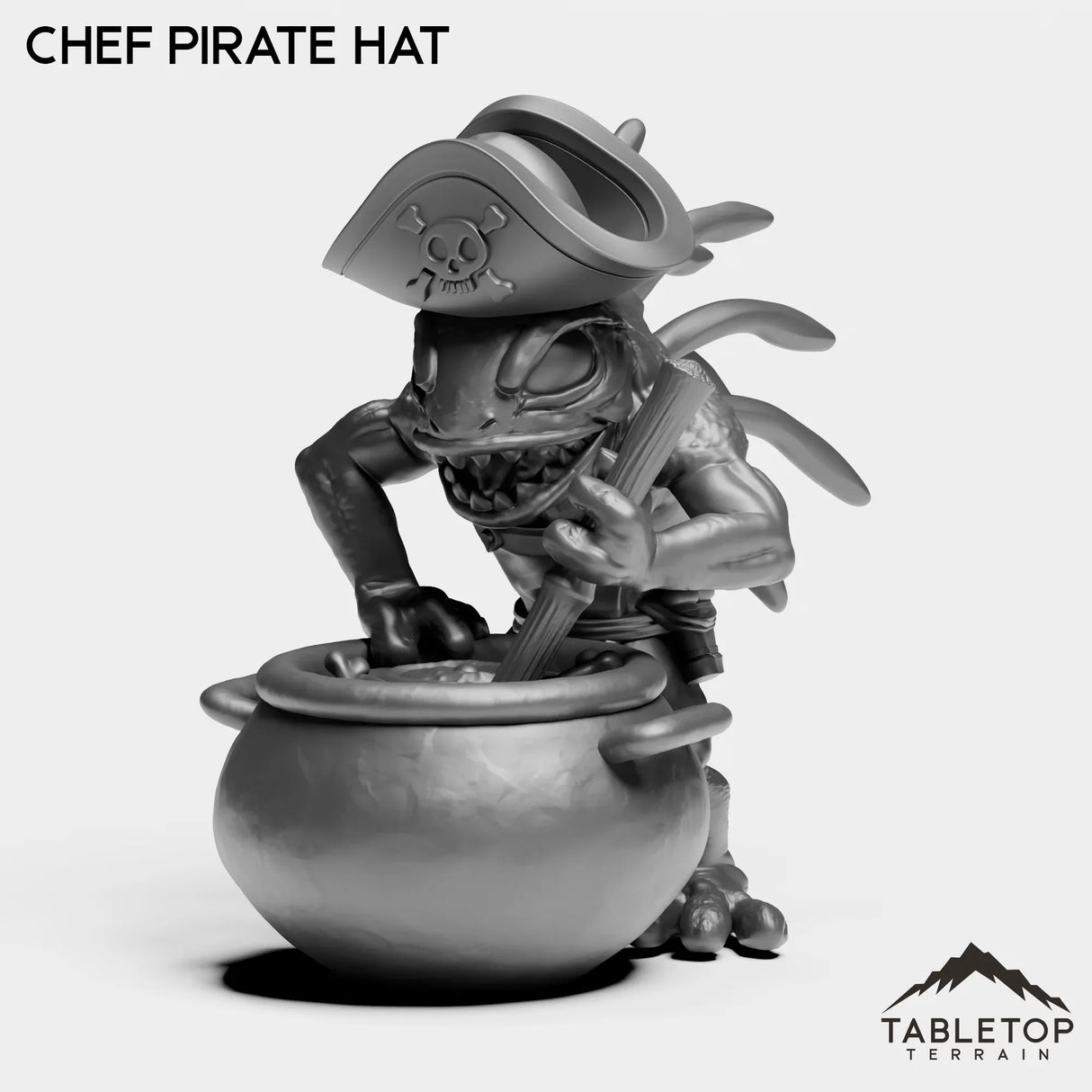 Tabletop Terrain Miniature Chef pirate hat Captain Pastry
