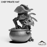 Tabletop Terrain Miniature Chef pirate hat Captain Pastry