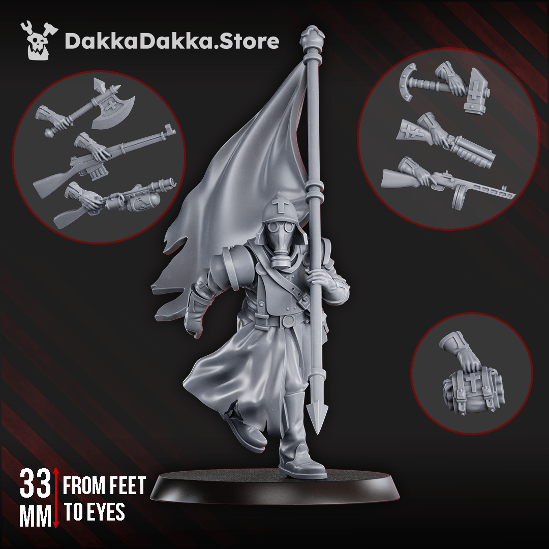 Tabletop Terrain Miniature Choragiew Bearer